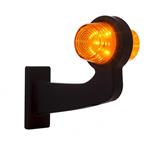 Horpol LED pendellamp amber | haakse steel | heldere lens | 12-24V