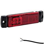 Fristom LED markeringslicht rood | 12-24V | 50cm. kabel
