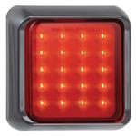 LED Autolamps LED mistlicht met zwarte rand | 12-24V | 40cm. kabel