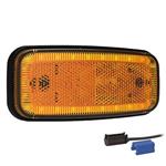 Fristom LED markeringslicht amber | 12-24V | 0,75mm². connector