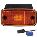 Fristom LED markeringslicht amber | 12-24V | 0,75mm². connector