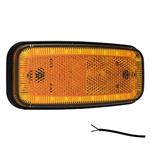 Fristom LED markeringslicht amber | 12-24V | 50cm. kabel