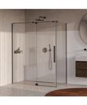 BRAUER Stellar douchecabine met draaideur helder glas 160x100x200 omkeerbaar incl. glascoating PVD g