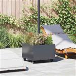 vidaXL Parasolbasis met plantenbak Antraciet 45 x 45 x 45 cm Staal