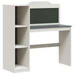 vidaXL Schoolbord bureau Wit en Grijs 120 x 45 x 118,5 cm Bewerkt hout