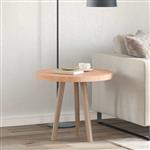 vidaXL Tafelblad Lichtbruin Ø 60 x 4 cm Massief eikenhout