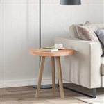 vidaXL Tafelblad Lichtbruin Ø 50 x 4 cm Massief eikenhout