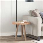 vidaXL Tafelblad Lichtbruin Ø 50 x 2.5 cm Massief eikenhout