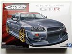 Modelbouw Nissan Skyline GT-R BNR34 CWest  1:24