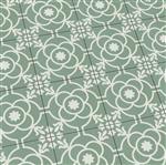 Keramische Portugese vloertegels 20x20 groen met wit bloemetjes patroon-59m²