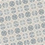 Keramische Portugese vloertegels 20x20 grijs met blauw bloemetjes patroon-59m²
