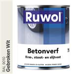Ruwol Betonverf Gebroken Wit (RAL 9010) 750 ml