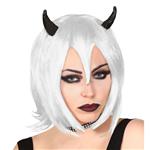 Halloween Pruik Wit Bob