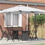 vidaXL Cantilever Roma parasol Beige en zwart 352 x 251 x 260 cm