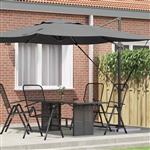 vidaXL Roma Parasol Antraciet 286 x 285 x 265 cm