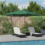 vidaXL Cantilever Roma parasol Groen en Zwart 352 x 251 x 265 cm