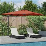 vidaXL Parasol Terracotta 286 x 285 x 270 cm Aluminium