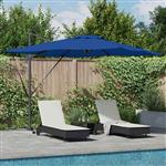 vidaXL Parasol azuurblauw 286 x 285 x 270 cm Aluminium