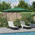 vidaXL Parasol Groen 286 x 285 x 270 cm Aluminium