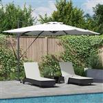 vidaXL Parasol Zand 286 x 285 x 270 cm Aluminium