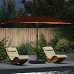 vidaXL Tuinparasol Terracotta 385 x 209 x 244 cm Stof