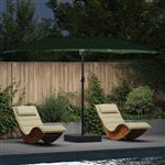 vidaXL Tuinparasol Groen 385 x 209 x 244 cm Stof