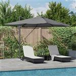 vidaXL Cantilever Roma parasol Antraciet en Zwart 352 x 251 x 265 cm