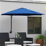 vidaXL Tuinparasol Azurblauw 248 x 248 x 148 cm Polyester en staal