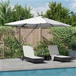 vidaXL Cantilever Roma parasol Beige en zwart 352 x 251 x 265 cm