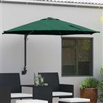 vidaXL Tuinparasol Groen 248 x 248 x 148 cm Polyester en staal
