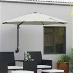 vidaXL Tuinparasol Zand 248 x 248 x 148 cm Polyester en staal