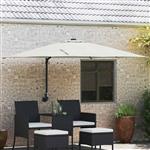 vidaXL Tuinparasol Zand 248,5 x 247,5 x 160 cm Polyester en staal