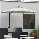 vidaXL Tuinparasol Zand 248 x 248 x 148 cm Polyester en staal