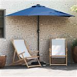 vidaXL Tuinparasol Azurblauw 294 x 150 x 224 cm Stof