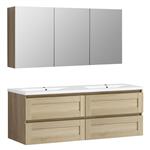 Badmeubelset Differnz Reno 120x45,5x55 cm FSC Eiken