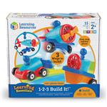 3-in-1 bouwset - Auto, boot, vliegtuig
