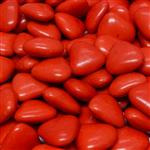 Rood snoep hartjes