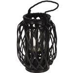 Lantaarn van zwart bamboe