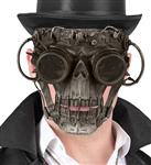 Halloween Masker Bruin Steampunk Schedel