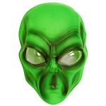 Halloween Masker Groen Alien Plastic