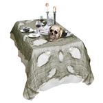 Halloween Tafelkleed Groen Gescheurd 3m