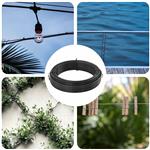 vidaXL Hek binddraad Antraciet 80 m Staal