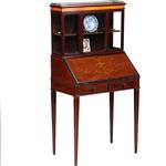 Damessecretaire met vitrine en rijk ingelegde schrijfklep (No.331505)