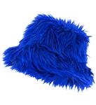 Blauwe Bucket Hoed Pluche