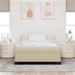 vidaXL Bedframe Grijs groen 140 x 200 cm Katoenen stof