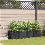 vidaXL Tuinplantbakken Zwart 160 x 40 x 37.5 cm Staal