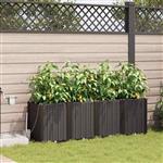 vidaXL Tuinplantbakken Bruin 160 x 40 x 52 cm Staal