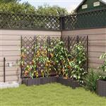 vidaXL Tuinplantbakken Bruin 120 x 120 x 126 cm Staal
