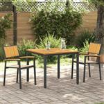 vidaXL Tuinstoel 2 pcs Bruin 56 x 57 x 87cm Massief acaciahout