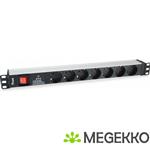 Equip 333309 power uitbreiding 1,8 m 7 AC-uitgang(en) Binnen Zwart, Wit